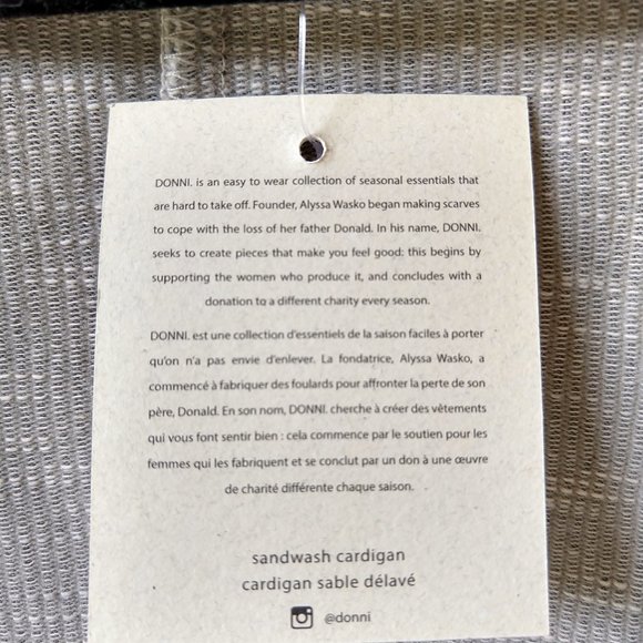 Donni ribbed cardigan One Size fits most - Picture 4 of 6